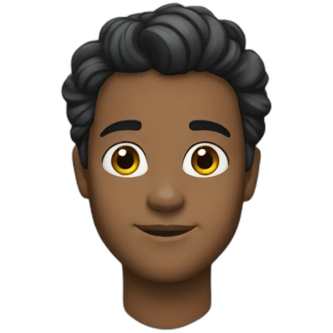 ariel cabelo preto emoji