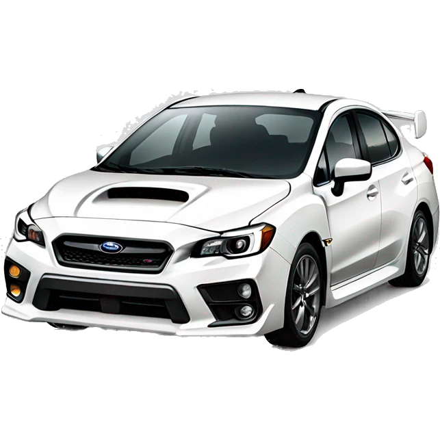 White Subaru wrx  emoji