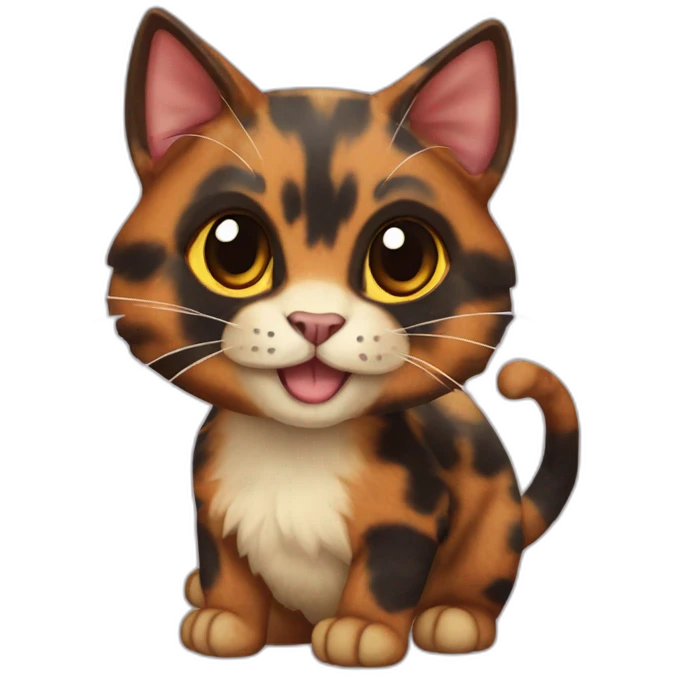 chimera tortoiseshell cat emoji