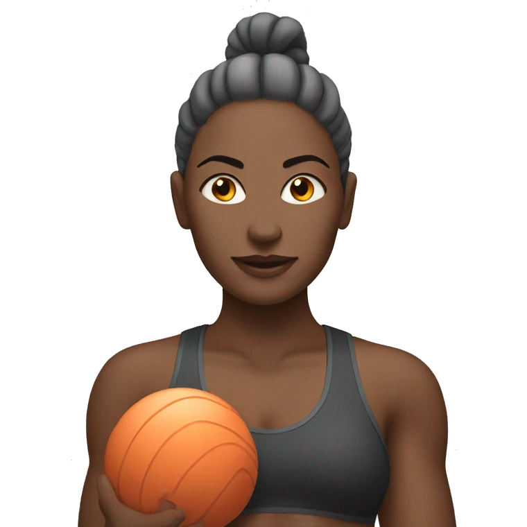 White woman at the gym emoji