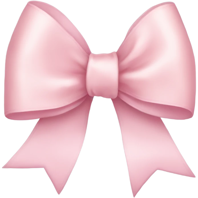 light pink ribbon bow emoji