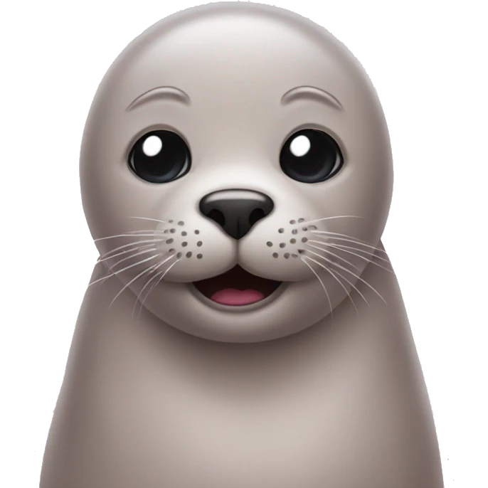 Seal emoji with pink nails emoji