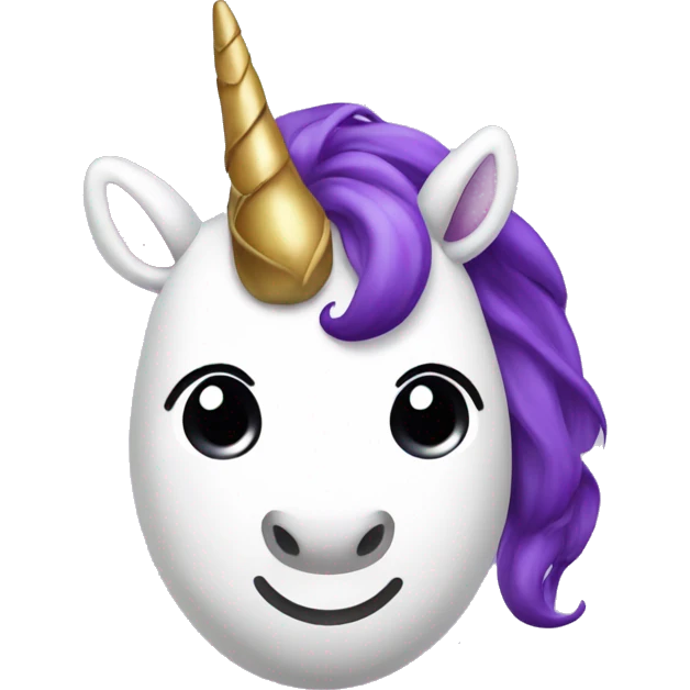 unicorn with purple eggplant in place of the horn emoji