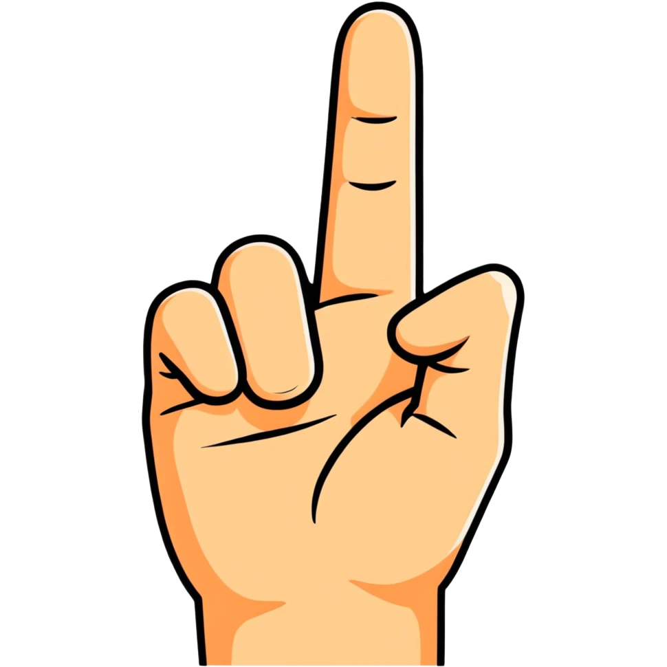 hand with two fingers crossed for luck emoji