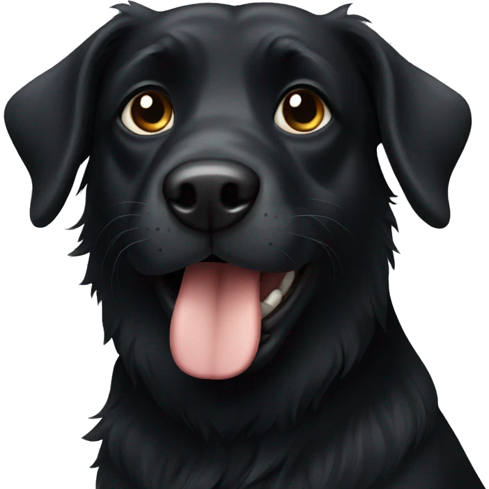 Black dog emoji