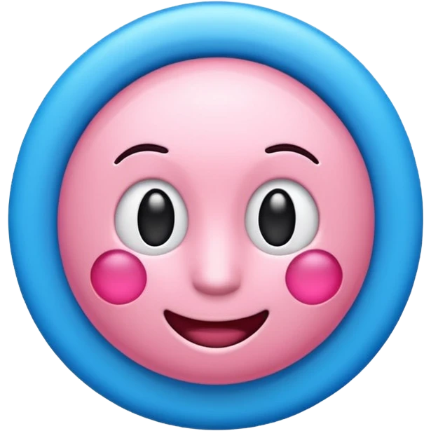 Emoji azul e rosa emoji