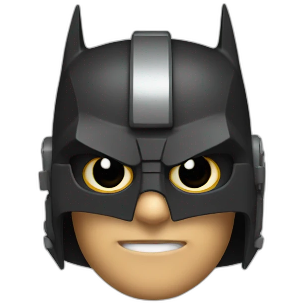 Batman wearing Engineer helmet emoji