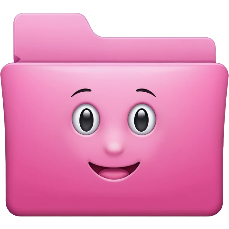 simple pink folder emoji