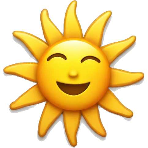 Sun smiling  emoji