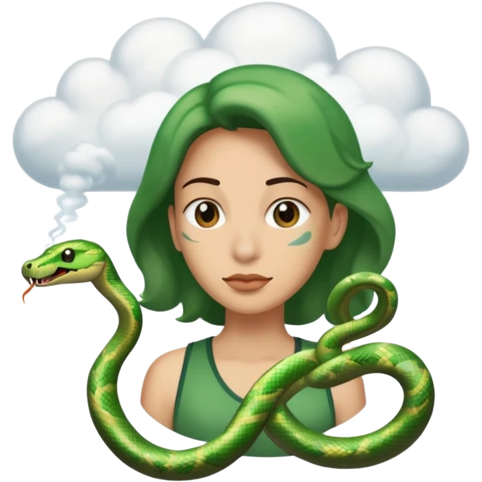 человек-змея пукает emoji