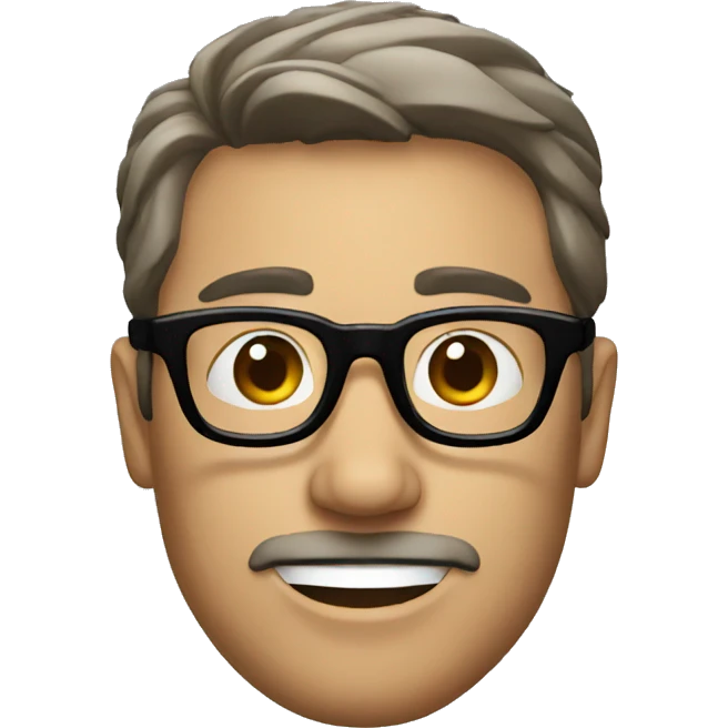 man with glasses  emoji