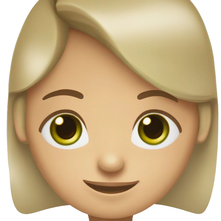 un chico rubio y ojos verdes, y una chica con pelo marrón y ojos verdes, ambos de piel clara    emoji