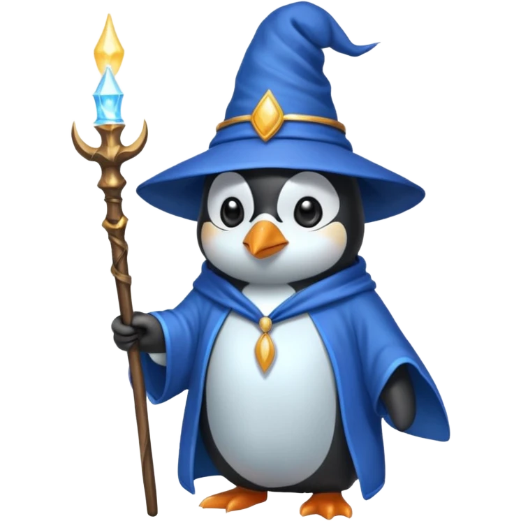 Penguin Wizard emoji