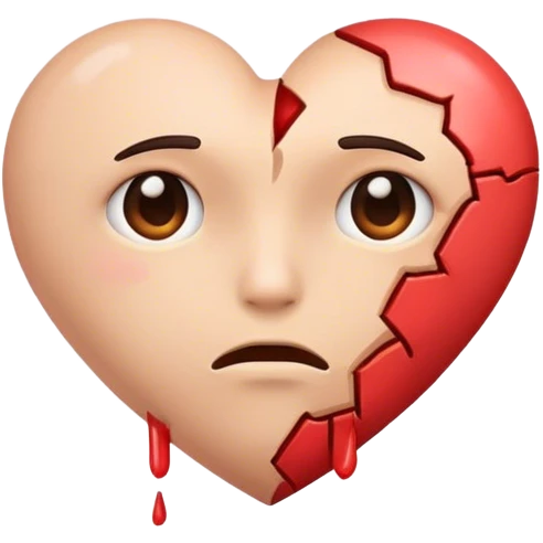 Half of a broken heart emoji