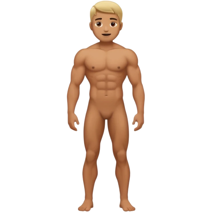 Naked male full body emoji