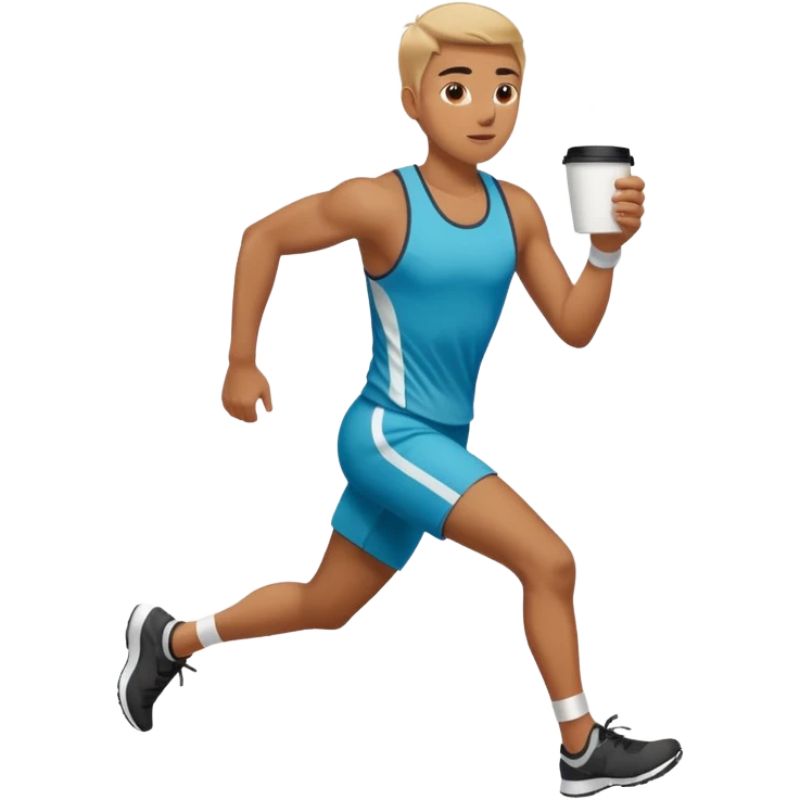 Morning Coffee Runner emoji