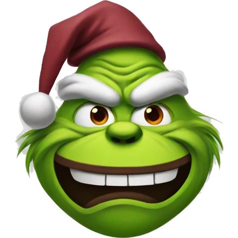 maroon grinch emoji