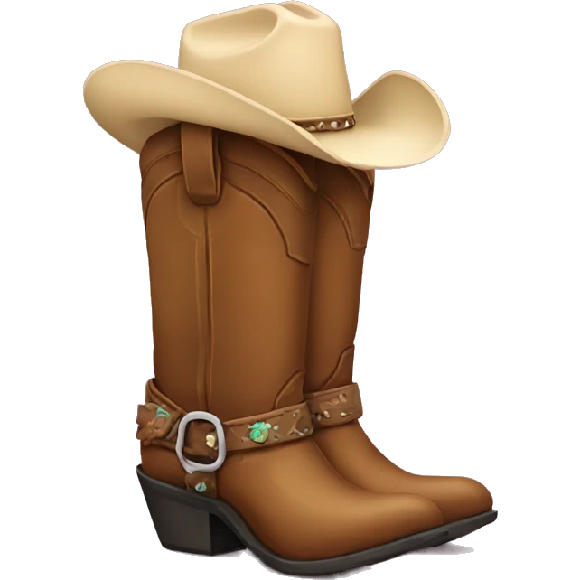 cowgirl boot emoji