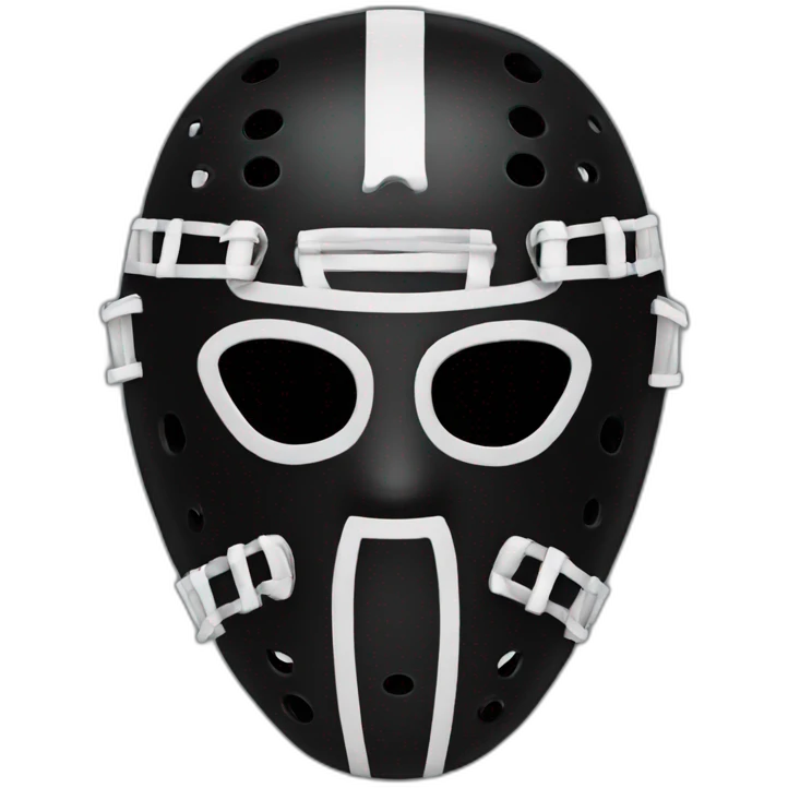 Black hockey mask  emoji