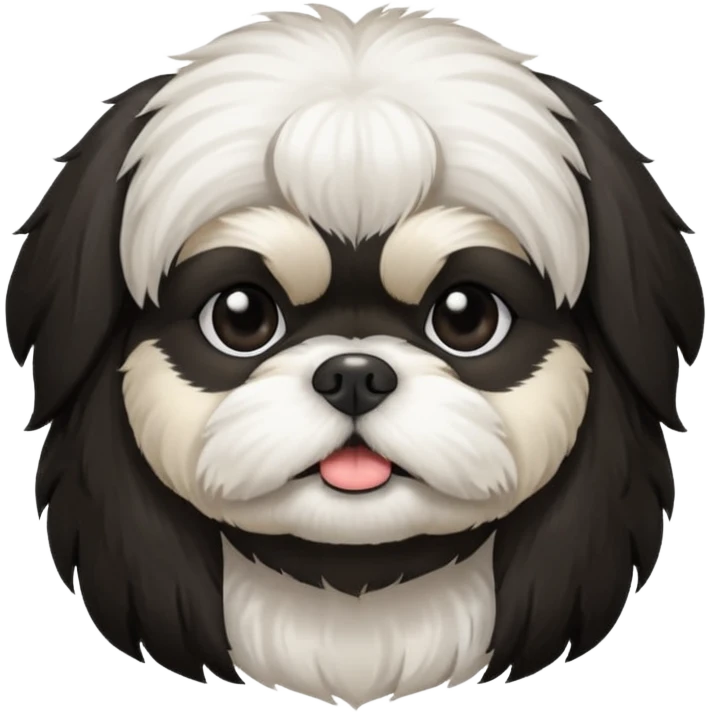 Black and white shih tzu

 emoji
