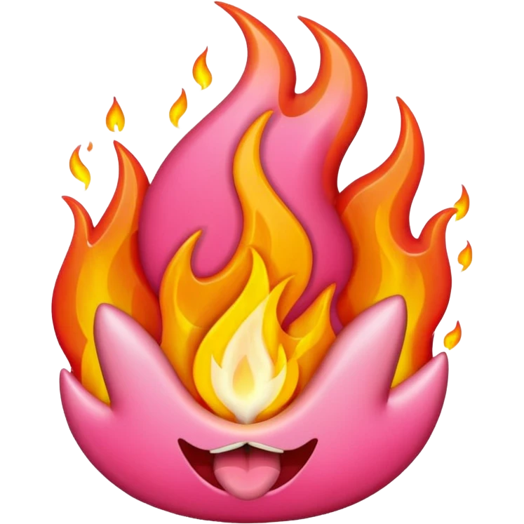 Lửa màu hồng  emoji