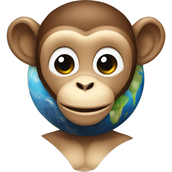 monkey+earth+AI emoji