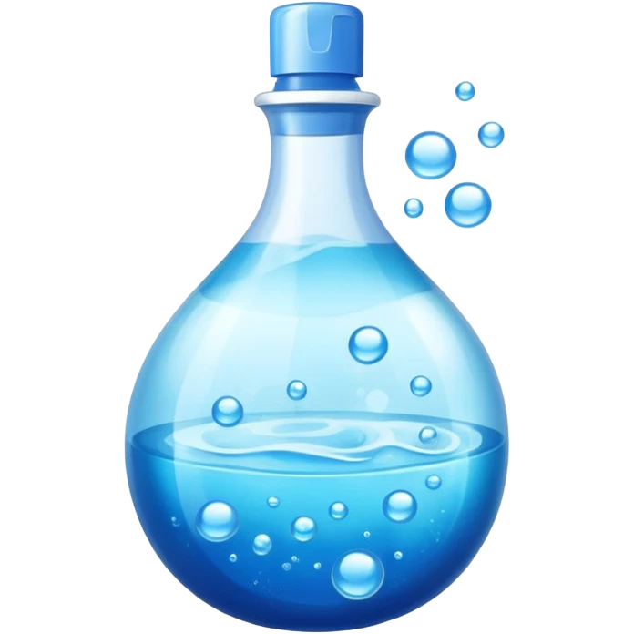 Dishwashing liquid blue emoji