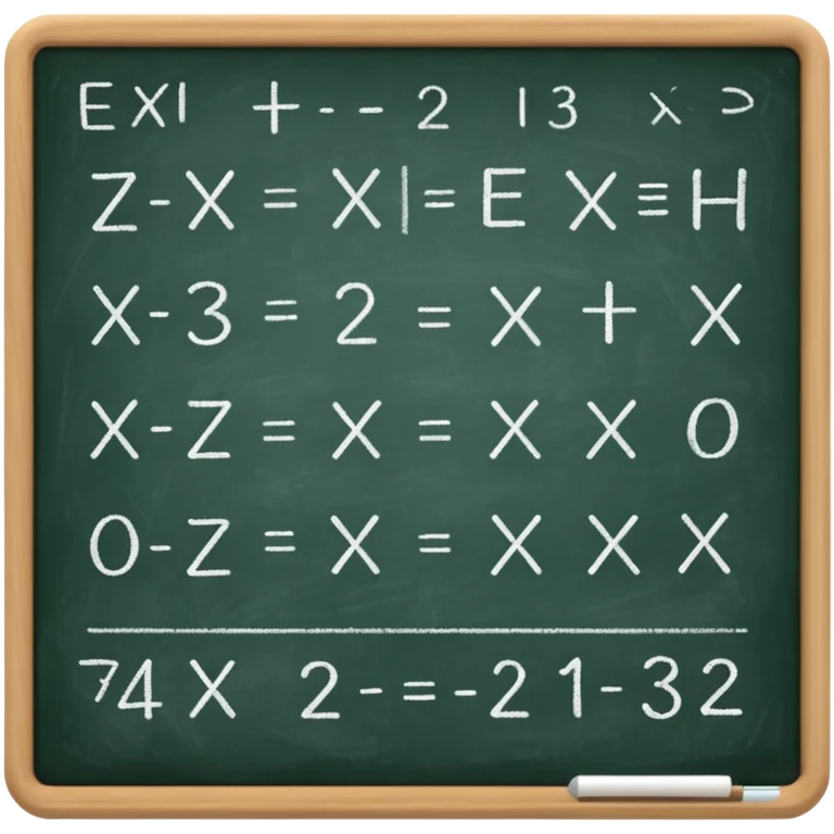 make a chalkboard with math emoji