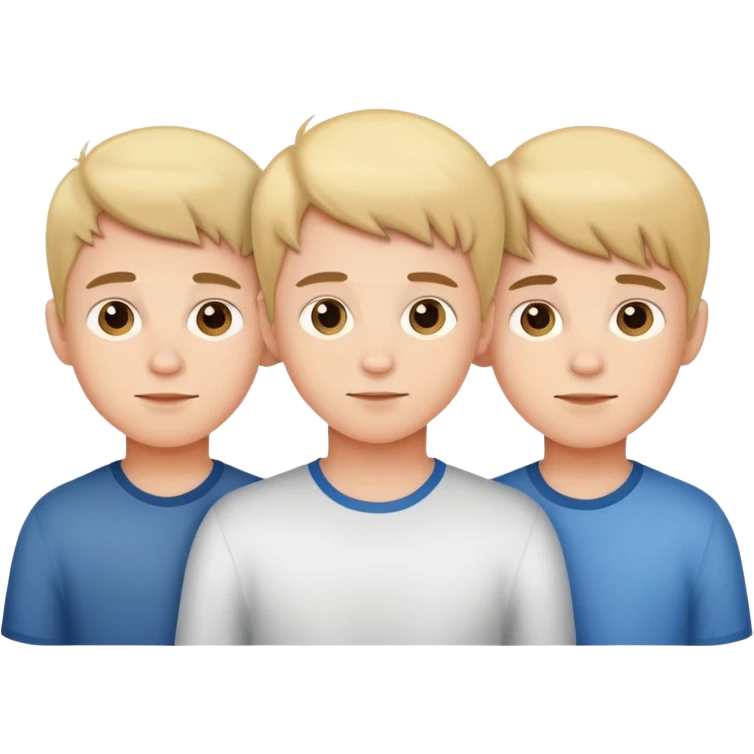 Three young brothers  emoji