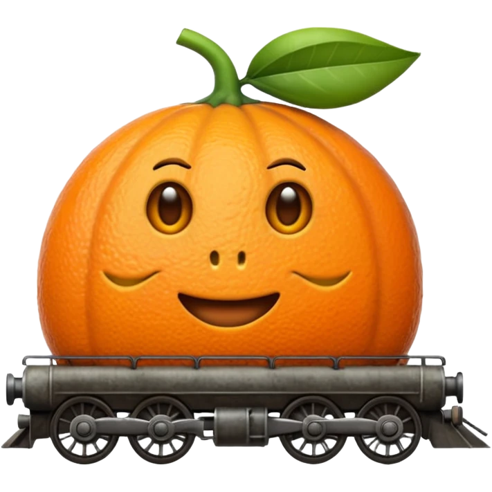 Crie um emoji de um trem pegando fogo emoji