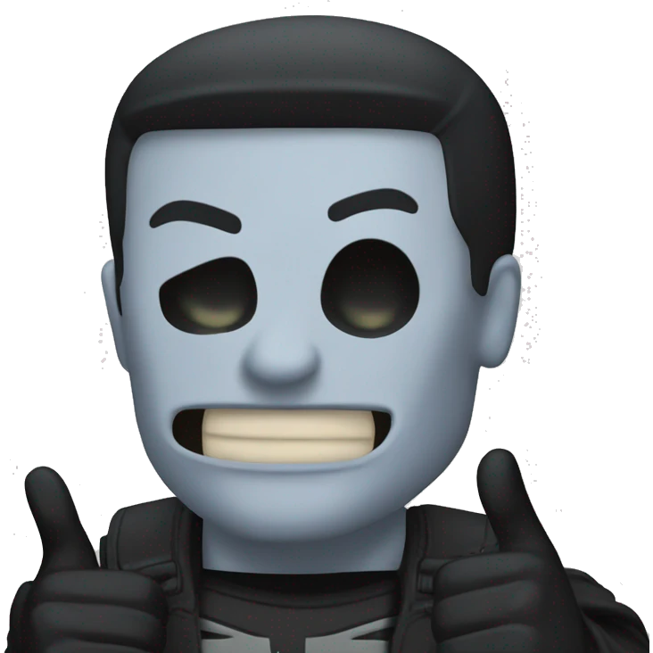 The punisher with thumbs up emoji