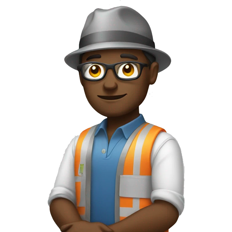 relaxing worker emoji