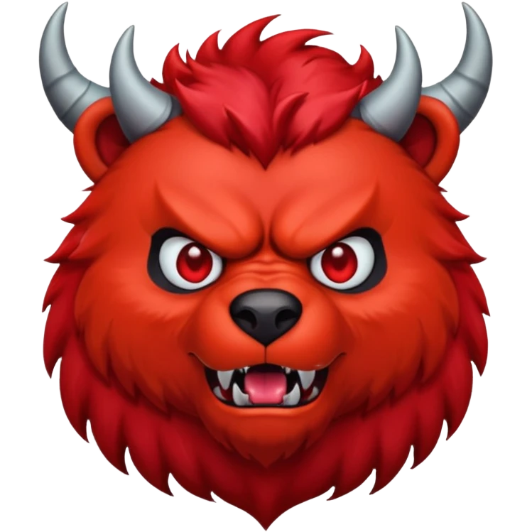 devil bear emoji