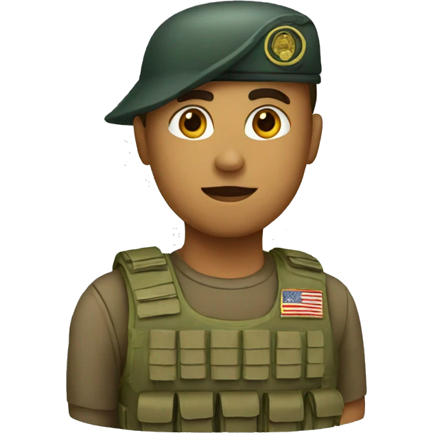 Do a soldier  emoji
