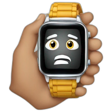 person looking at his watch emoji