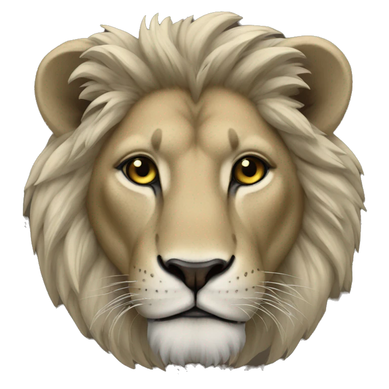 Lion noir emoji