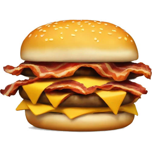 Bacon cheeseburger  emoji