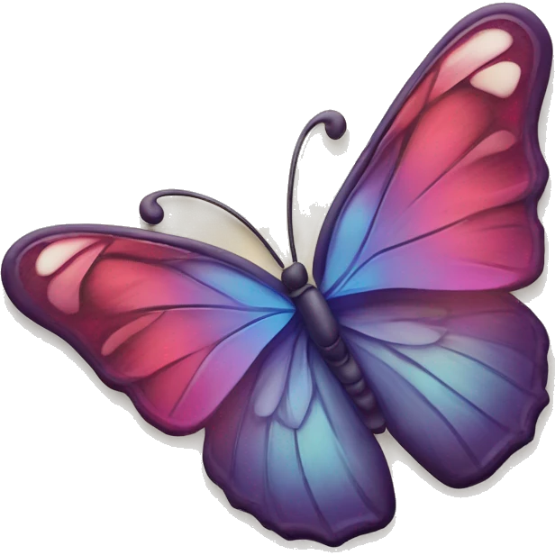 Zwei Hände formen ein Herz mit einem Schmetterling drin emoji