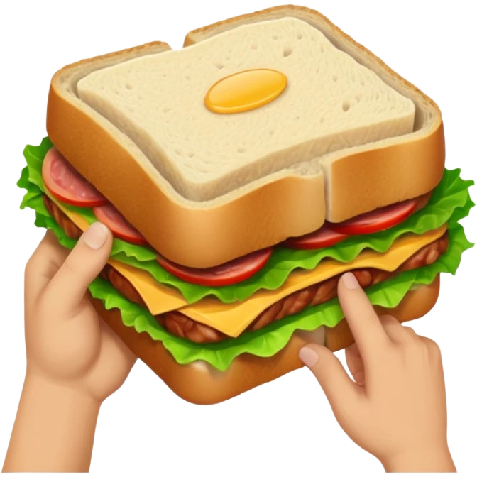 Fist in a sandwich emoji