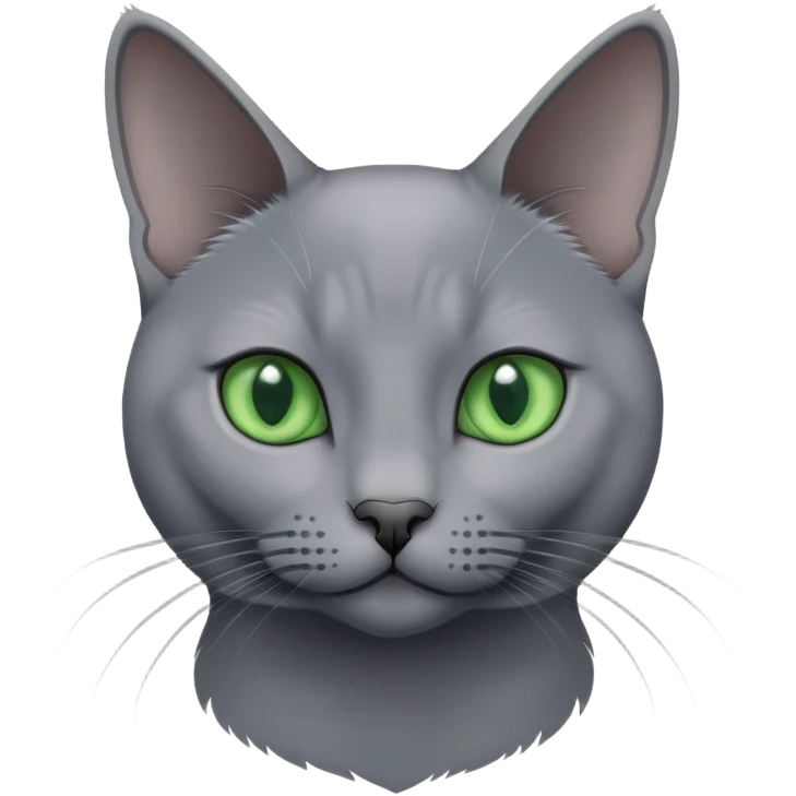 russian blue cat emoji
