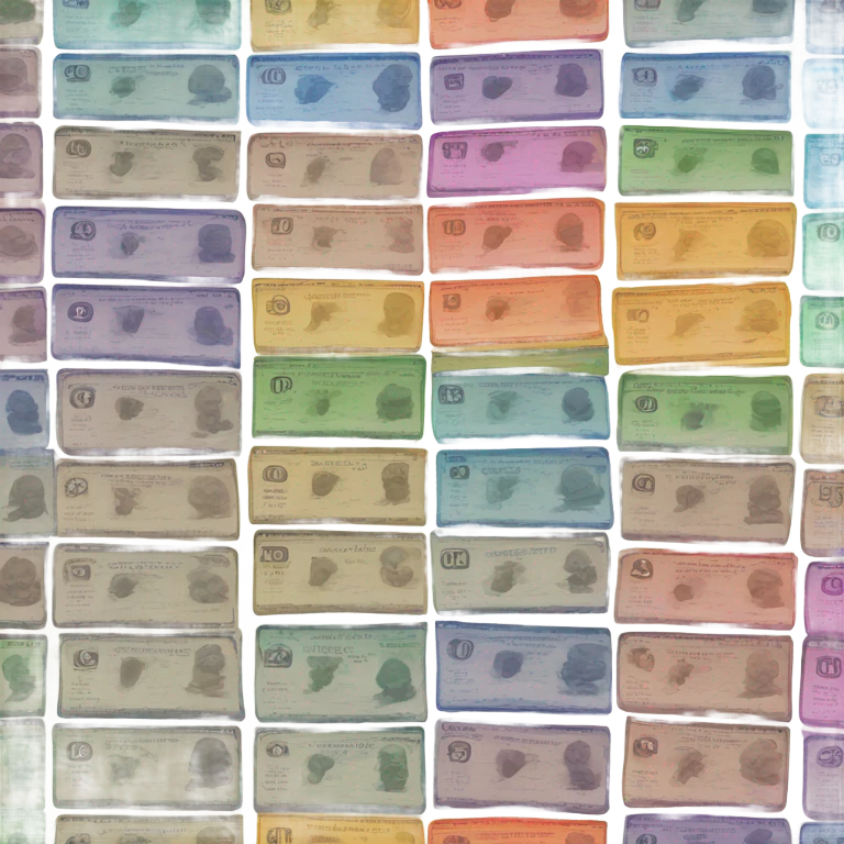 Rainbow money emoji