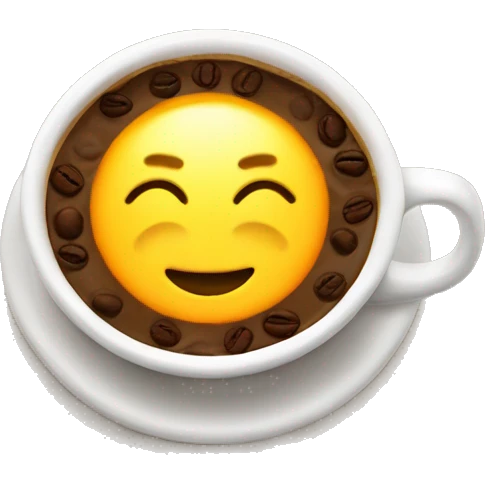 Coffe sun emoji