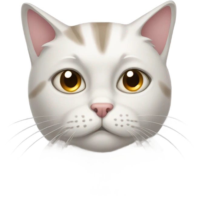 A cat that is dying to sleep with eyebags  emoji