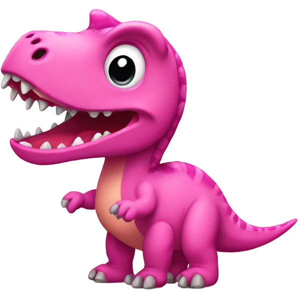 Pink dinosaur emoji