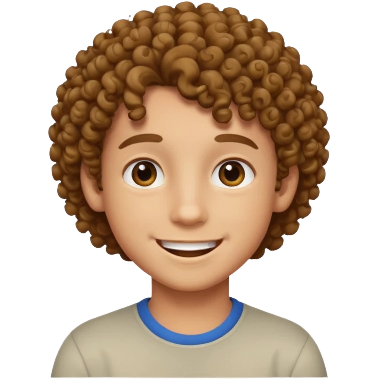 curly hair boy emoji