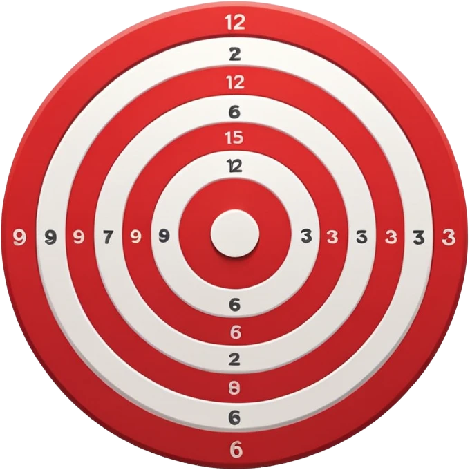 Red-white bullseye target emoji