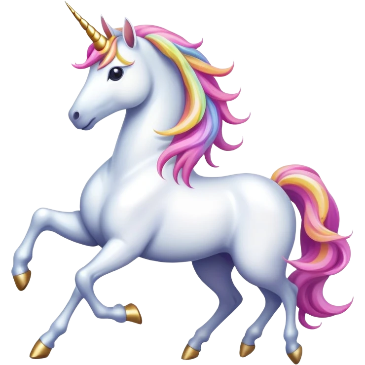 Unicorn dancing  emoji