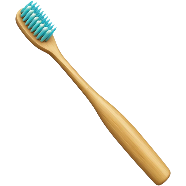 Bamboo toothbrush emoji