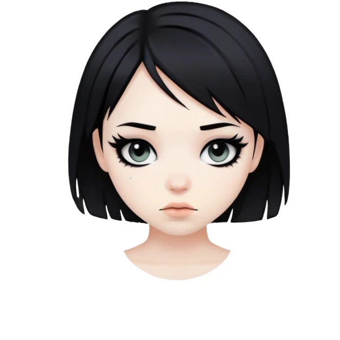 One emo girl emoji