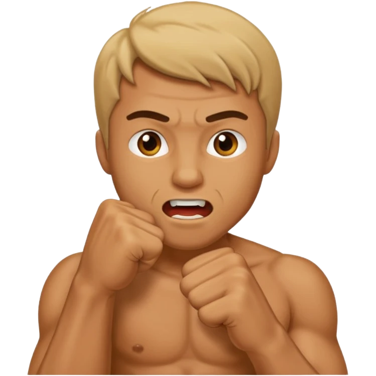 Man biting his fist emoji